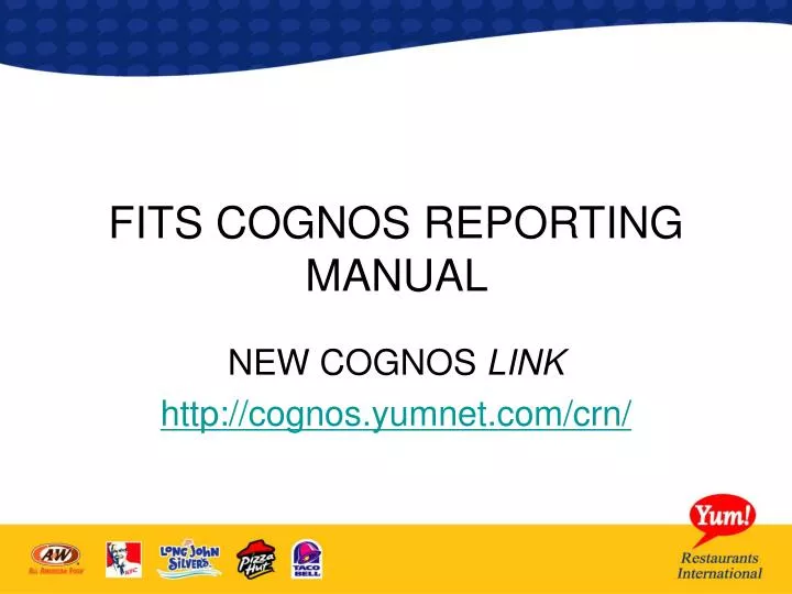 fits cognos reporting manual