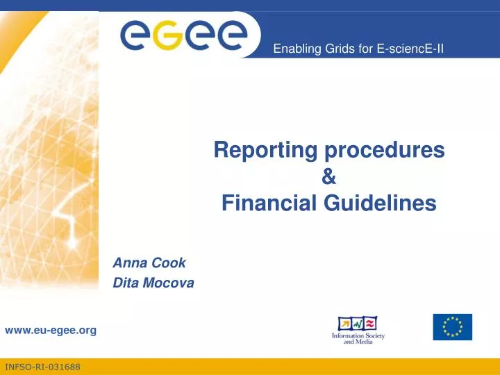 reporting procedures financial guidelines