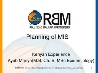 planning of mis