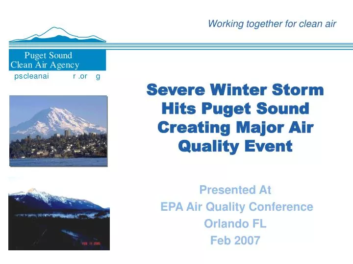severe winter storm hits puget sound creating major air quality event