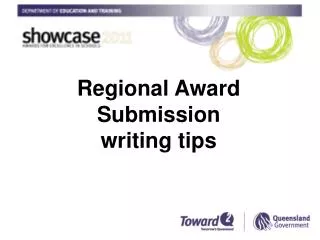 Regional Award Submission writing tips