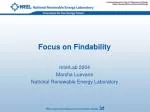 Focus on Findability - slide 1