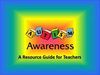 A Resource Guide for Teachers
