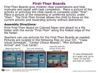 First-Then Boards