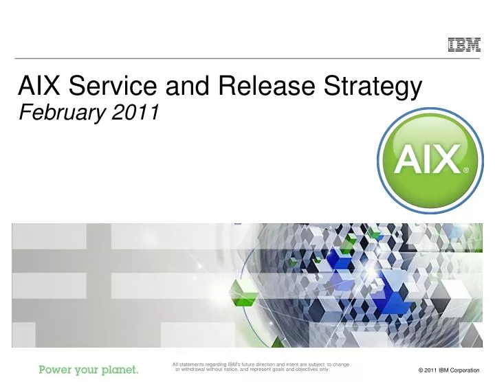 aix service and release strategy february 2011