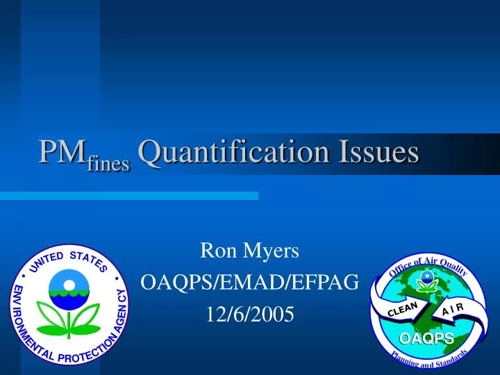 pm fines quantification issues