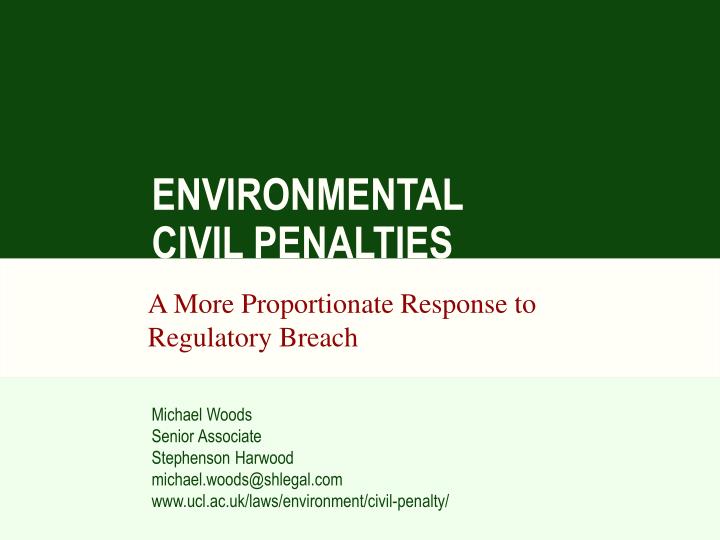 environmental civil penalties