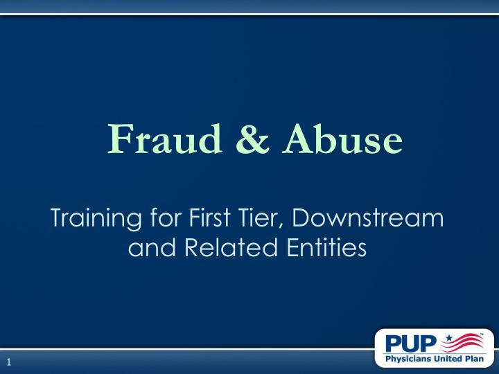 fraud abuse