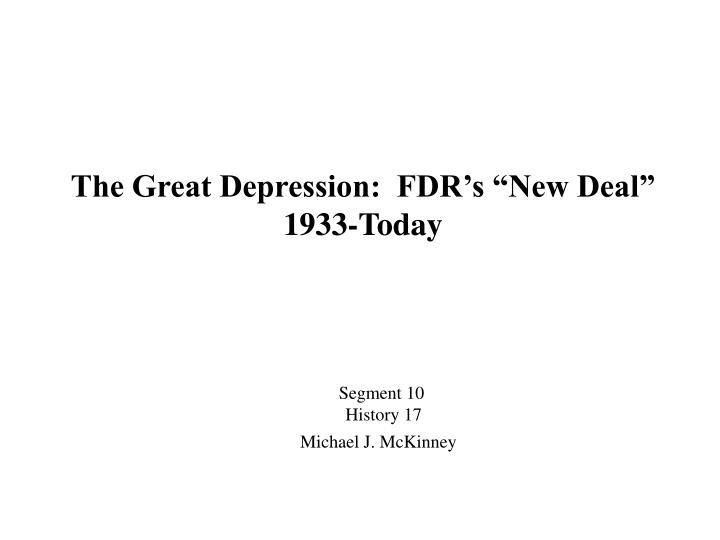 the great depression fdr s new deal 1933 today