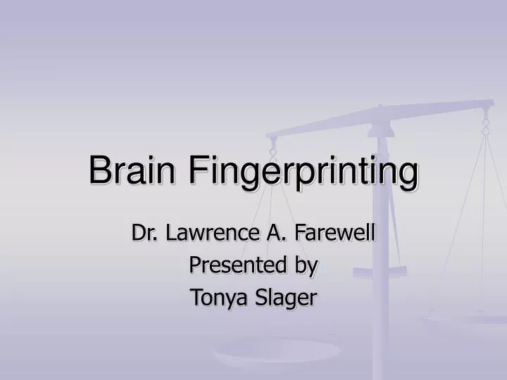 brain fingerprinting