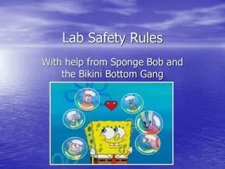 Lab Safety Rules