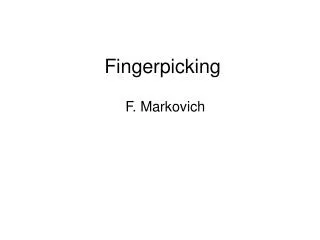 Fingerpicking