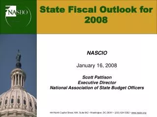 State Fiscal Outlook for 2008