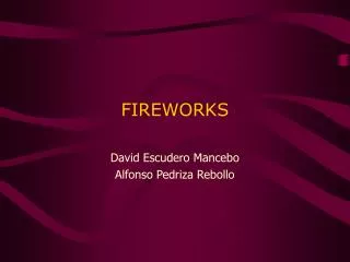 fireworks