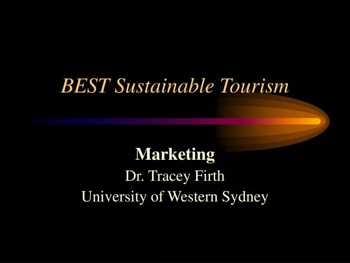 best sustainable tourism
