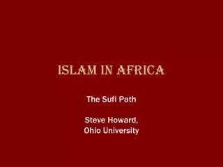 Islam in africa