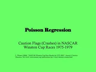 Poisson Regression