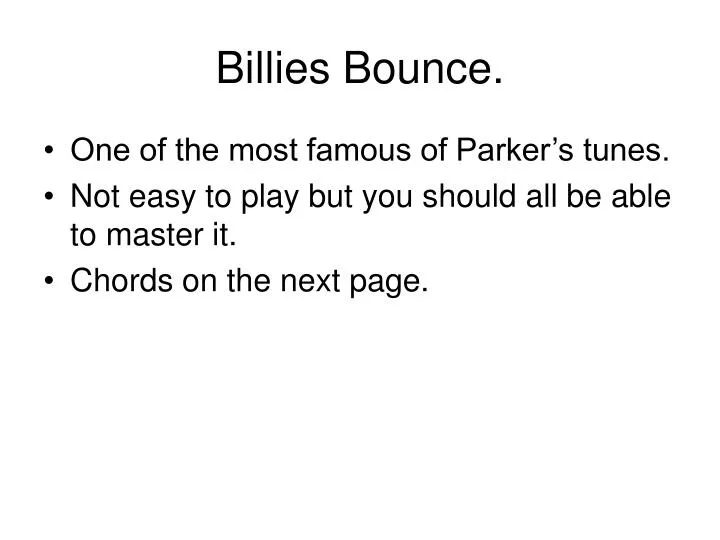 billies bounce