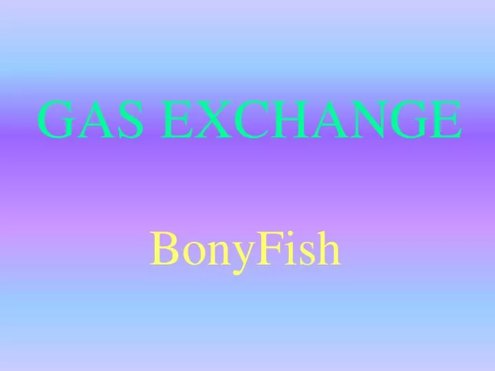 gas exchange