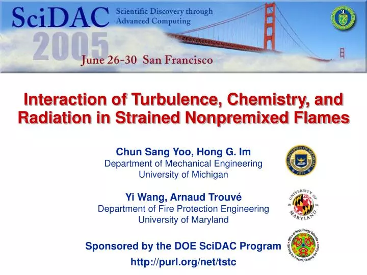 interaction of turbulence chemistry and radiation in strained nonpremixed flames