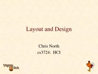 Layout and Design