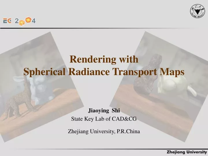 rendering with spherical radiance transport maps