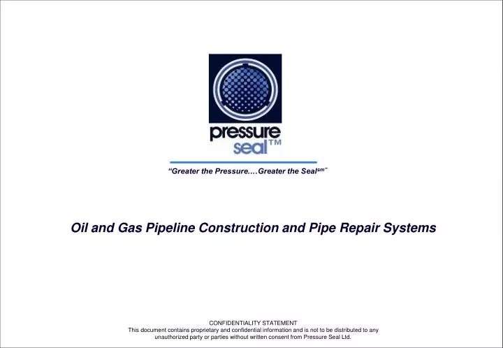 oil and gas pipeline construction and pipe repair systems