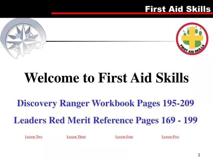 welcome to first aid skills