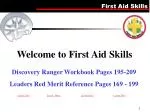 Welcome to First Aid Skills
