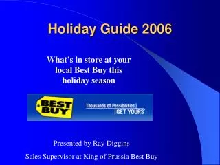 Holiday Guide 2006