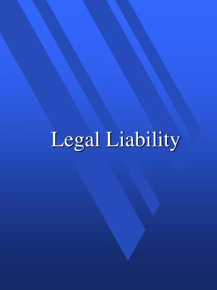 legal liability