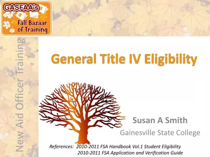 general title iv eligibility