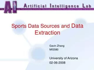 Sports Data Sources and D ata E xtraction