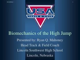 Biomechanics of the High Jump