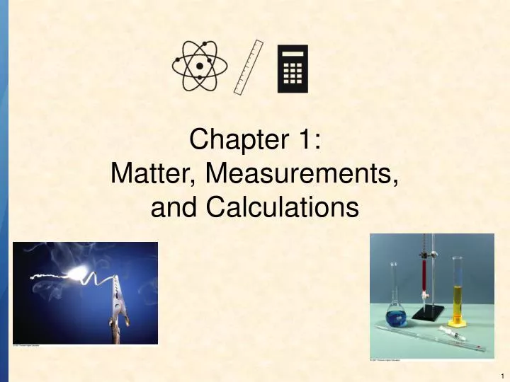 chapter 1 matter measurements and calculations