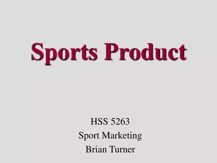sports product