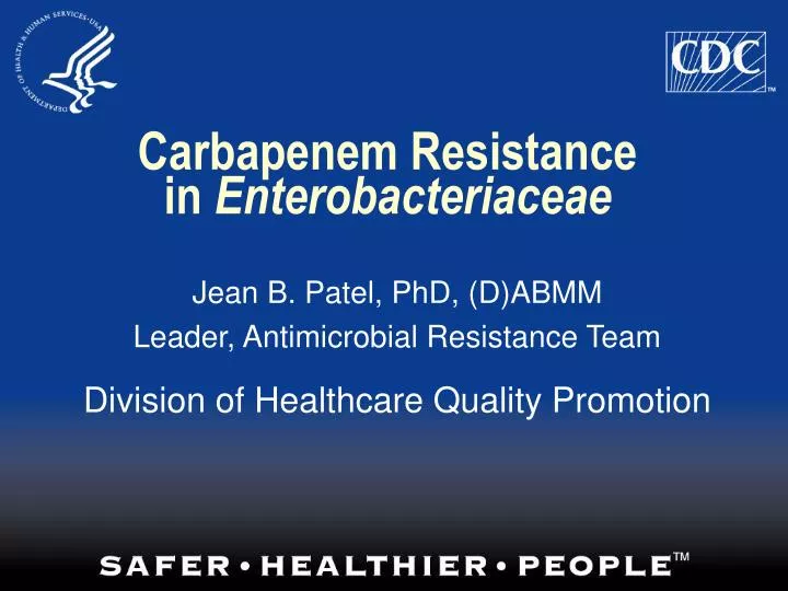 carbapenem resistance in enterobacteriaceae