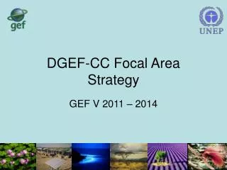 DGEF-CC Focal Area Strategy