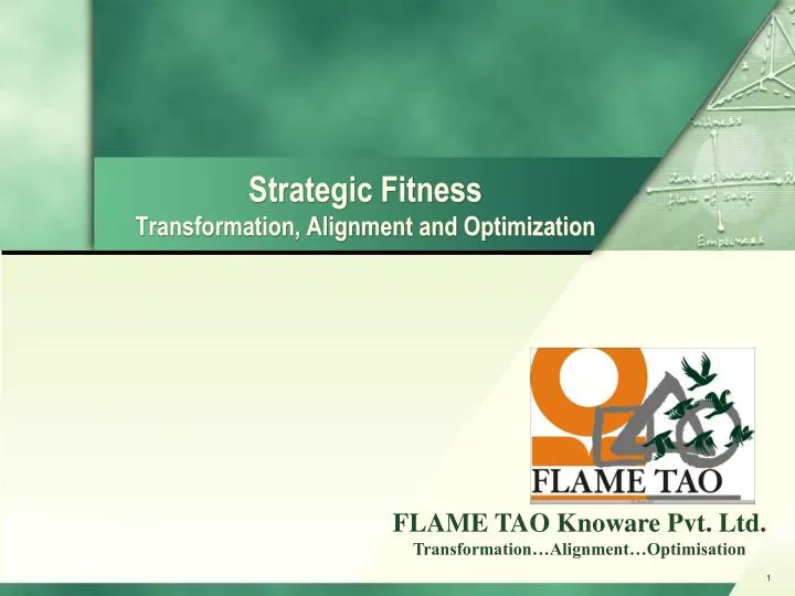strategic fitness transformation alignment and optimization