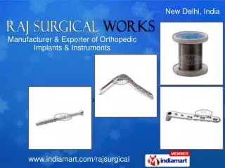 Bone Screws by Raj Surgical Works