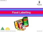 Food Labelling - slide 1