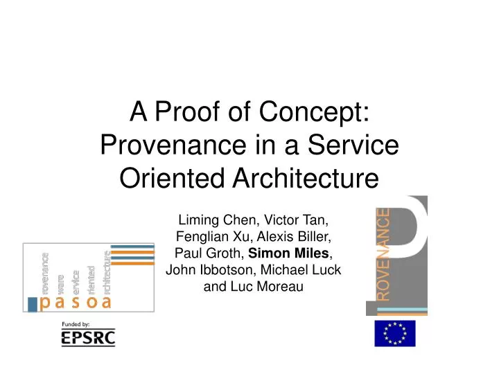 a proof of concept provenance in a service oriented architecture