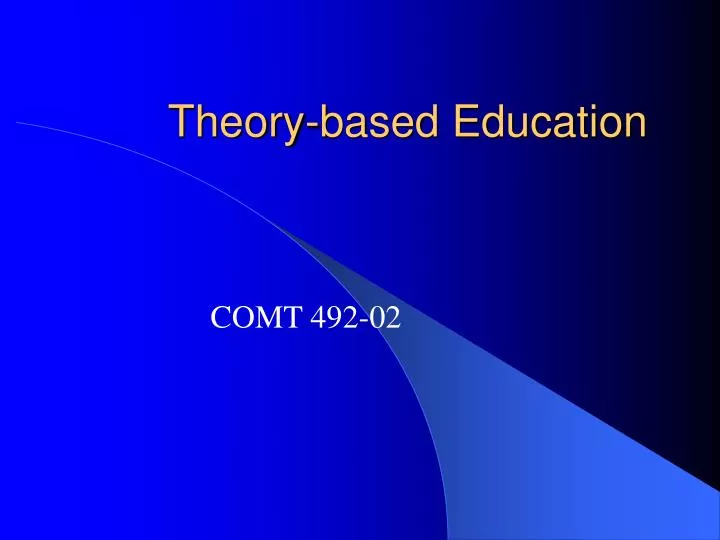 theory based education