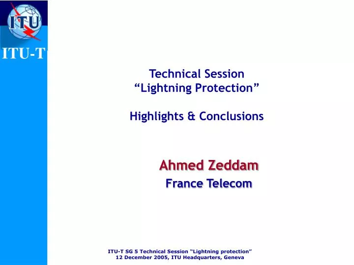 technical session lightning protection highlights conclusions