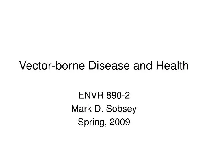 vector borne disease and health
