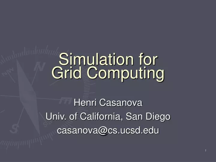 simulation for grid computing