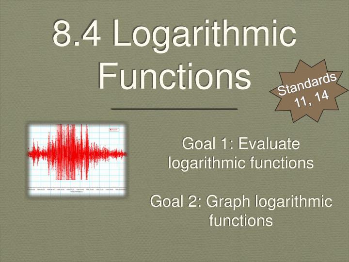 8 4 logarithmic functions