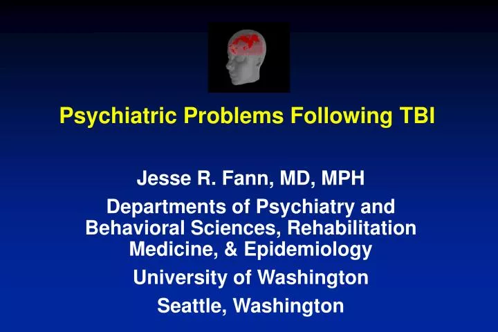 psychiatric problems following tbi