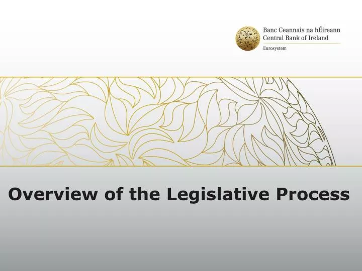 overview of the legislative process