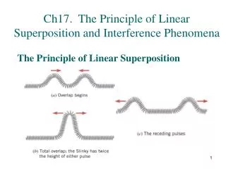 Ch17. The Principle of Linear Superposition and Interference Phenomena
